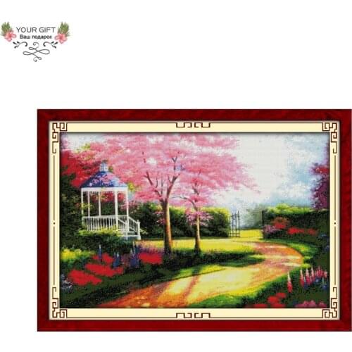 Your Gift F120 14CT 11CT Counted and Stamped Home Decoration Open a New Road for Oneself Cross Stitch kits