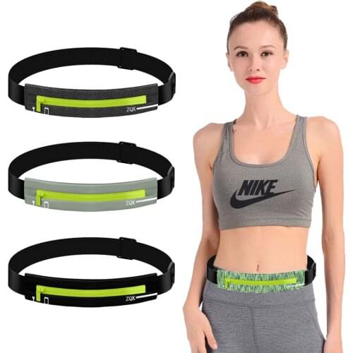 Running Bag Waterproof Waist Pack Sport Waist Bag Belt Zipper Pocket For Airpods Pro Phone Key Bag Fitness Outdoor Cycling Pouch