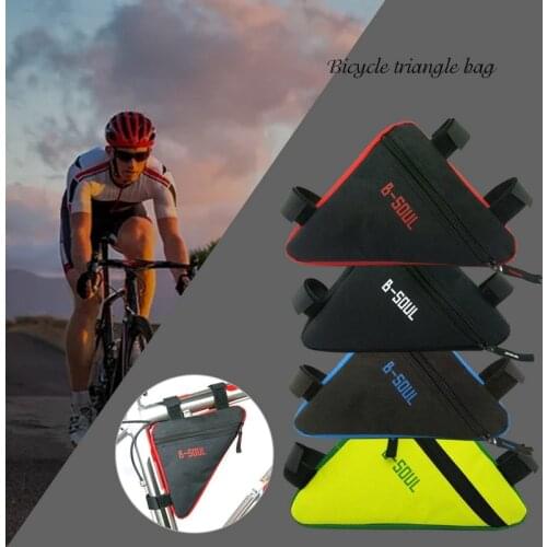 Waterproof Bicycle Cycling Triangle Bag MTB Bike Front Tube Frame Storage Mobile Phone Bag Mountain Bike Pouch Holder Saddle Bag