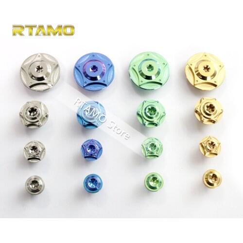 Motorcycle Engine Protective Cover Protector Engine Cover Decorative Screw Cover Cap Plug Titanium Screws Kit for Nmax 4pcs/Kit