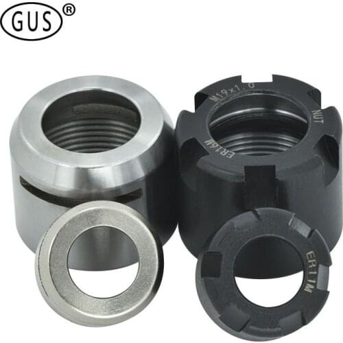 1pcs ER MS Nut ER8 ER11 ER16 ER20 ER25 ER32 ER40 A M UM Type ER Collet Chuck Nut For CNC Lathe Milling Cutter Router Bit Holder