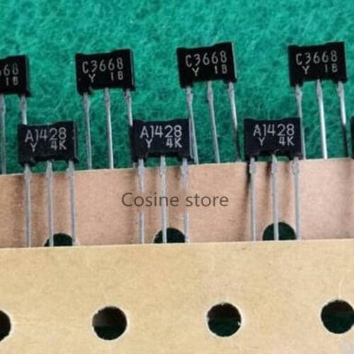 10pairs Power Amplifier Transistor 2SA1428Y 2SC3668Y A1428 C3668 Y Gear Copper Feet