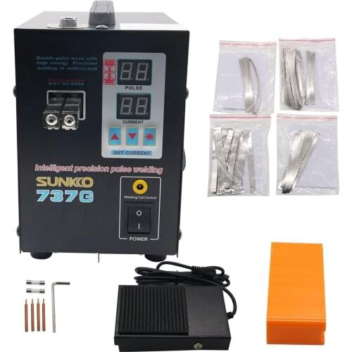 737G Spot Welder 1.5KW Battery Spot Welding Machine LED Light for 18650 Battery Pack Spot Welder