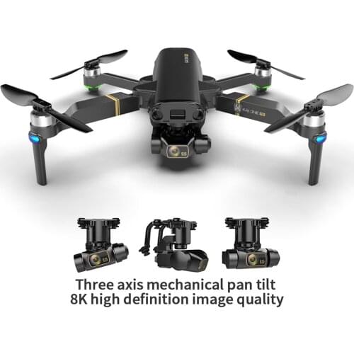 KAI 1 Pro GPS Drone Foldable FPV RC Quadcopter 3-Axis Gimbal Brushless Motor Camera Drone RC Helicopter Drone 4K GPS