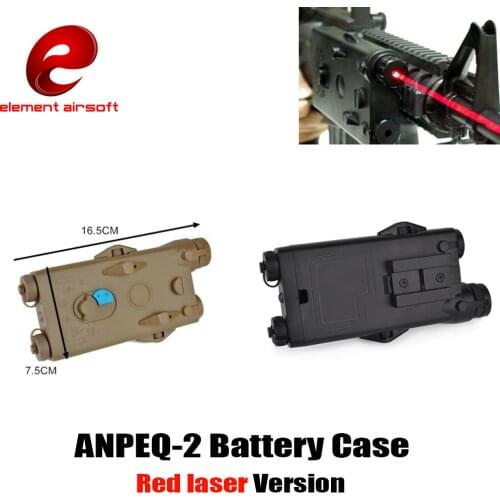 Element Airsoft AN/PEQ-2 Battery Case PEQ2 Battery Box Red laser PEQ Dummy For AEG for Tokyo Marui/ ICS Classic /Army /G&G