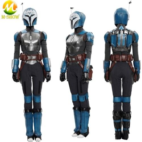 Superhero BO Katan kryze Cosplay Costume Women Armor Suit with Headgear Halloween Outfit for Adult Any Size