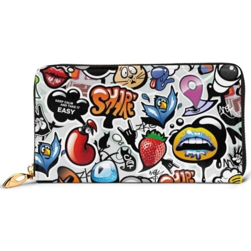 Женские кошельки на молнии Noisydesigns China At AliExpress