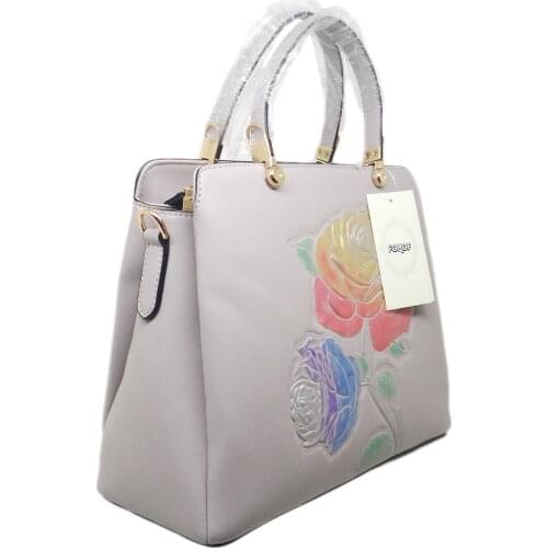 New Fashion Women Totes Handbag Lady Party Casual Cross Body Shoulder Bags Hand painted with flower