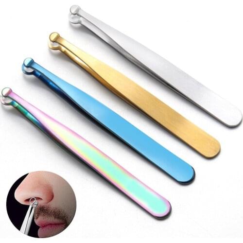 Stainless Steel Tweezers Nose Hair Trimming Tool Nose And Eyebrow Trimmer Eyebrow Nose Hair Cut Manicure