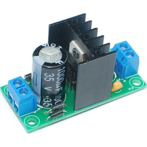 Single Power Supply Rectifier Filter Board Circuit Board 5V9V12V15V Three-terminal Voltage Regulator Module 2PCS