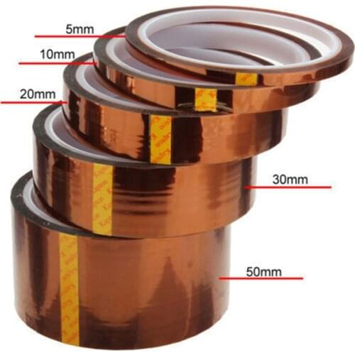 100 Ft Professional Heat Resistant High Temperature Insulation Electronics Industry Welding Polyimide Kapton Tape Wear-resistant