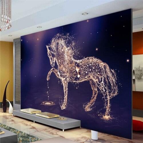 Custom 3D Photo Wallpaper Horse Large Wall Painting Wall Paper Living Room Bedroom TV Background Mural Wallpaper Art Home Decor