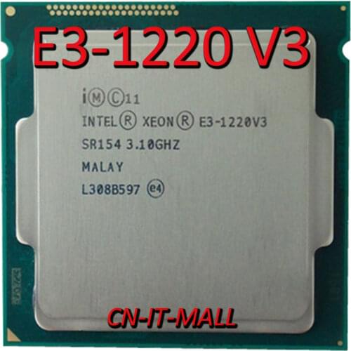 Intel Xeon E3-1220 V3 CPU 3.1GHz 8M 4 Core 4 Threads LGA1150 Processor