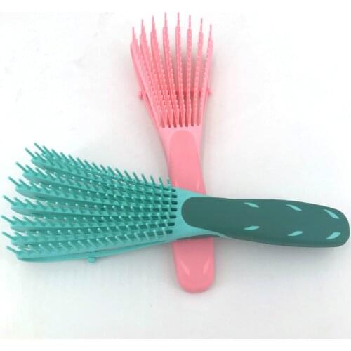 Mint green/Pink Hair Brush Scalp Massage Comb Women Detangle Hairbrush Comb Health Care Reduce Fatigue