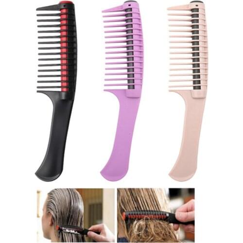 1pc Professional Wide Tooth Hair Comb Brush Anti Static Salon Coloring Tools Barber Detangling Comb DIY Hair Styling Accessories
