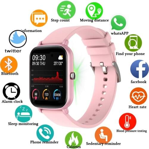 LIGE 2021 New P8 Plus 1.4 inch 2021 Smart Watch Men Full Touch Fitness Tracker IP67 waterproof Women Smartwatch for Xiaomi phone