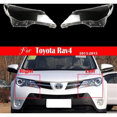 Car Headlight Lens Replacement Front Auto Shell For Toyota Rav4 2013 2014 2015 Headlamp Cover Lampshade Lampcover Bright Lamp