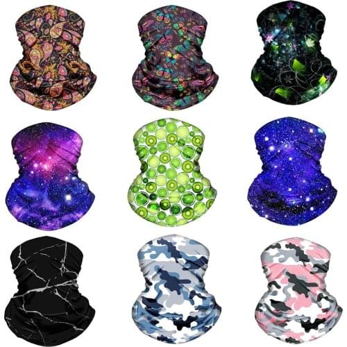 Unisex Bandanas Outdoor Headband Scarf Neck Windproof Sun Protection Neck Wrist Wrap Band Magic Head Square Scarf Mascarillas#25