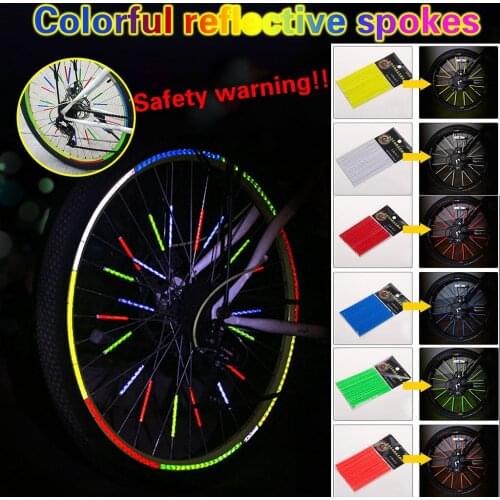 Bike Night Riding String Lights Wheel Lights Bicycle Spoke Wraps Road Mountain Bike Colorful Tire Spoke Decoration Lamp 2021 Hot