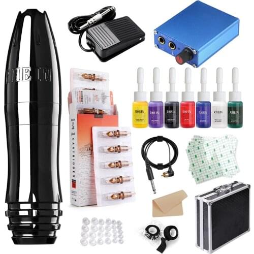 Stigma Rotary Tattoo Machine Gun Tattoos Liner and Shader Pen RCA Connection Permanent Makeup Pen Coreless Motor Cartridge EM133