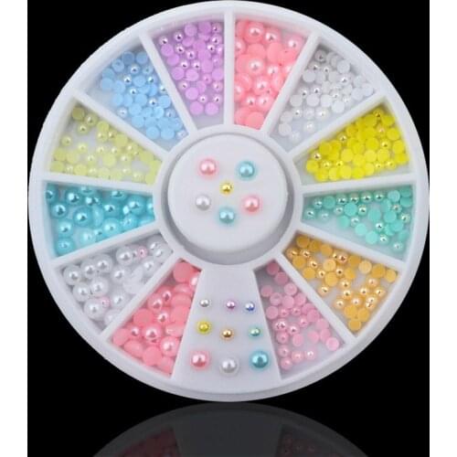 1 Box Shining Glitter Rhinestones Crystal AB Non Fix FlatBack Strass Sewing Fabric Garment Rhinestone Nail Art Stone