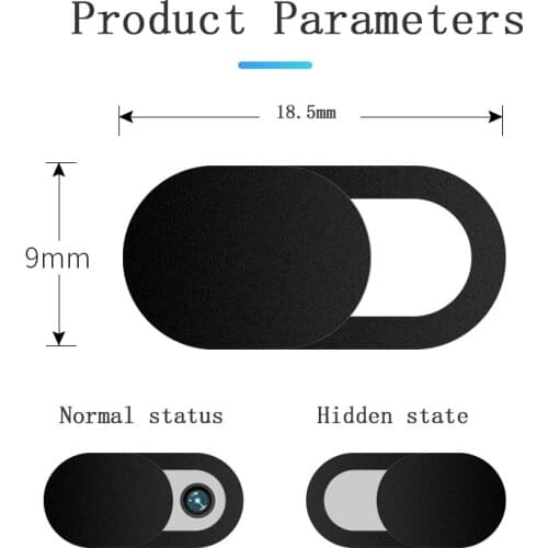 10pcs Mobile Phone Privacy Sticker WebCam Cover Shutter Magnet Slider Plastic For iPhone 12 X Web Laptop Tablet Camera Cover