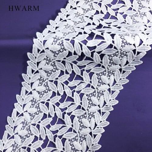 10yard High Quality White Africanarts Craft Lace Fabric Ribbon 13.2cm Babysbreath Flower Sewing Trim Wedding Dress Accessories