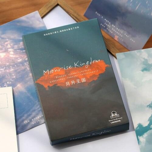 30 pcs/set Moonrise Kingdom Series Greeting Card Postcard Birthday Letter Envelope Gift Card Set Message Card