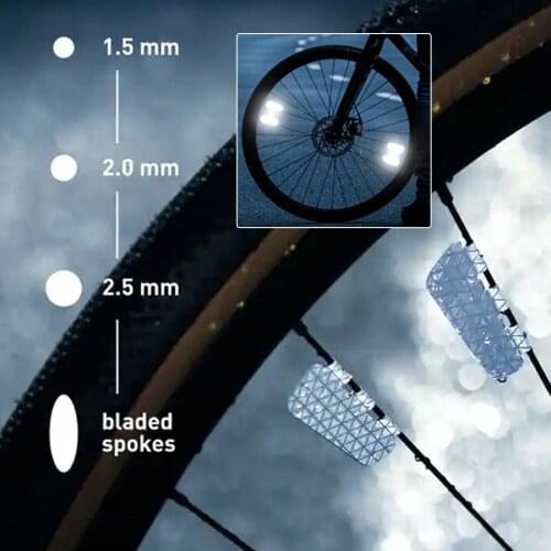 4Pcs Reflective Safety Self Adhesive Decals Bikes Bicycle Cycling Stickers Decor
