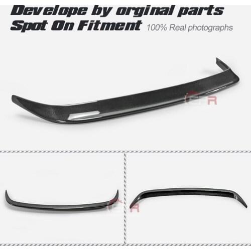Car Accessories For 14-18 Mazda 3 MPS 3Dr 5Dr Hatch Carbon Fiber Rear Spoiler Add On Glossy Finish Trunk Wing Lip Kit Drift Trim