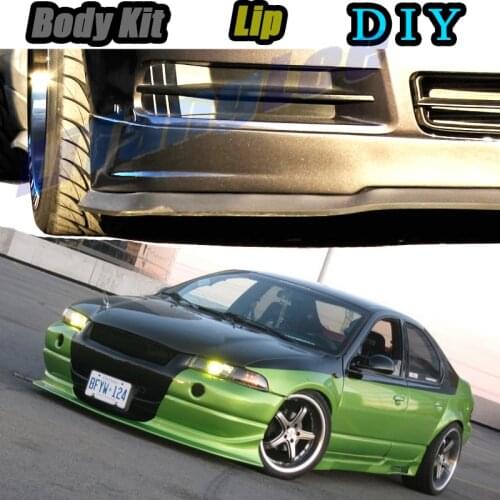 Car Bumper Lip Front Spoiler Skirt Deflector For Dodge Stratus Tune Car Modified Body Kit VIP Hella Flush Lips