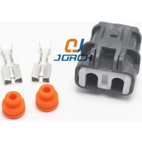 Free shipping 10sets 6.3mm auto 2pin Excavator pressure switch plug speed water temperature header connector 7123-6423