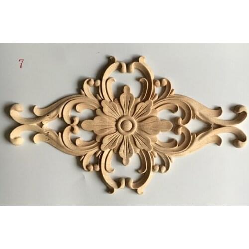 European wood door flower flower, European style furniture door decals egg shaped flowers(A893)