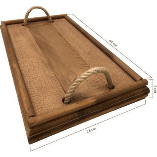 Grootland of decorative Wood Rope Tray decorative objects Декоративные элементы Objetos decorativos