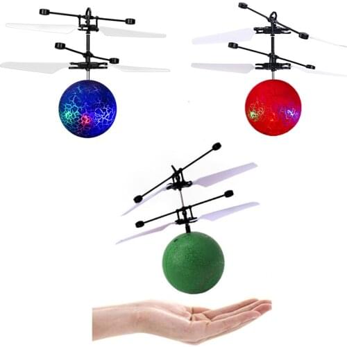 Infrared Induction Drone Flying Flash LED Lighting Ball Helicopter Child Kid Toy Gesture-Sensing No Need To Use Remote Control U