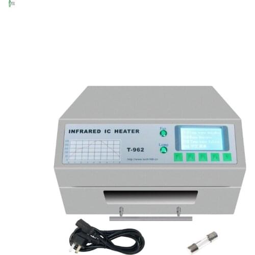 Infrared IC Heater 110V/220V T962A Desktop Reflow Solder BGA SMD SMT Rework Station with smoke channel Welding area 300x320mm