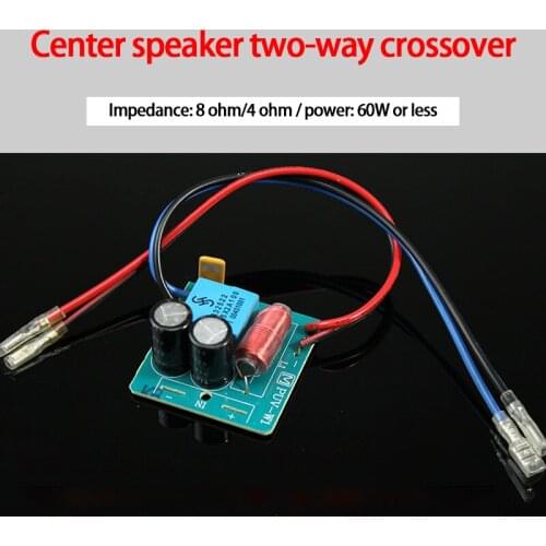 KYYSLB 8/4 Ohm 60W Center Speaker Crossover High and Low Two-way Crossover with Horn Jack