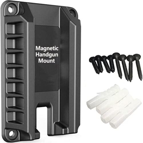 Tactical Magnetic Handgun Mount Gun Palm Pistol Holder Under Desk Table Door Bed Car For Glock Sig XD M&P Ruger Accessories