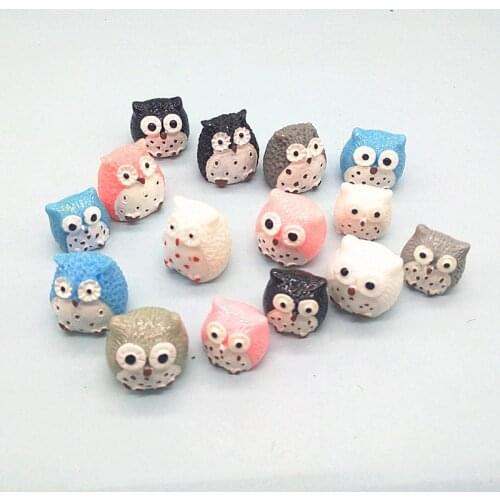 Owl Animal Miniature Dollhouse Garden Bonsai Decoration Mini Dollhouse Toy Craft Ornaments Micro Decor DIY Gift