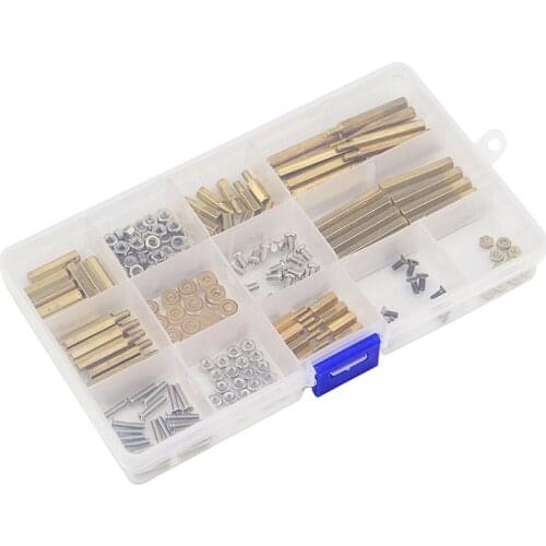 Raspberry Pi 210 pcs/lot Screws Set M2.5 M3 Copper Nylon Column Screw Nuts for Arduino Raspberry Pi 3 Model B+ Plus Robot Car