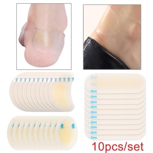 10PCS Foot Care Sticker Heel Sole Pad Sticker Patch Waterproof Invisible Skin Protector Anti Blister Slip Foot Care Tool