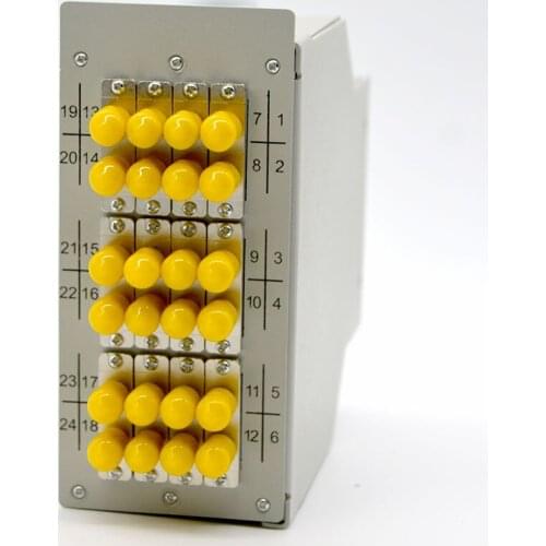 Hot Sell 1PCS New ST FC 12 Port Fiber Optic Terminal Box Rail Mounted Supports SC/LC Coupler 24 / 48 Core Special Wholesale