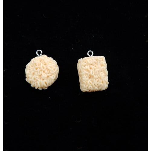 Instant noodles Charms Pendants Resin Flat back Cabochon for DIY bracelets necklace earring key chain Jewelry Making