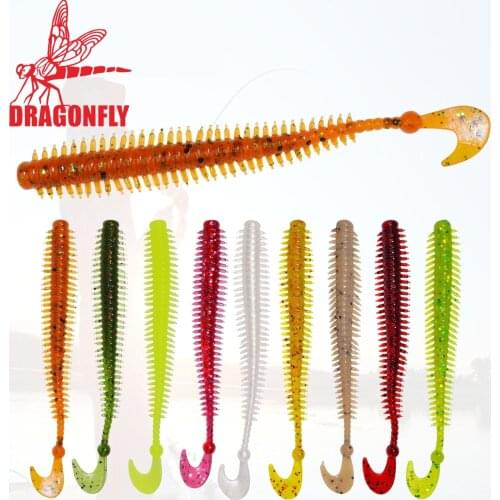 10pcs/lot Artificial Sea Worms 95mm 1.7g Earthworm Soft Fishing Lures Soft Bait Lifelike earthworm Sea Fishing