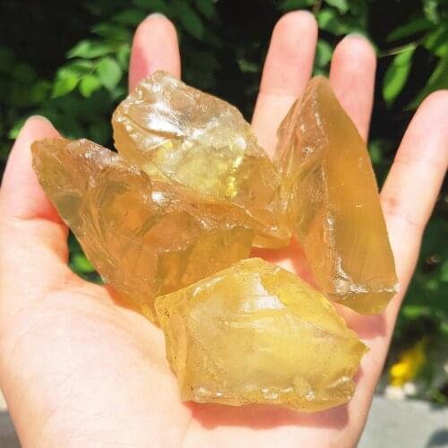 Natural Raw Mineral Citrine Crystal Yellow Quartz Rough Scottish topaz stone Healing