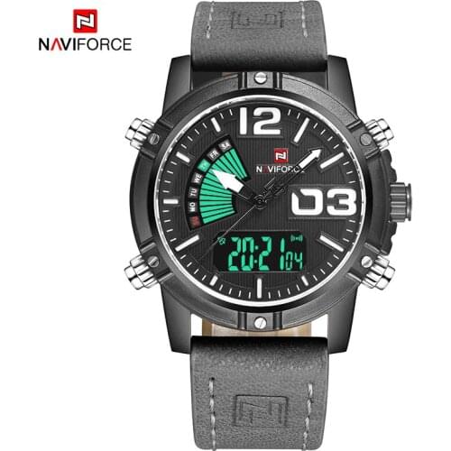 Direct selling NAVIFORCE Best Selling Men Quartz Wrist Watch Dual Time Casual Sports Chronograph Luminous Date Clock Men Watches