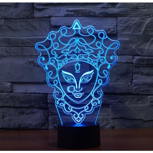 [Seven Neon]Beijing Opera Facial Makeup Acrylic 7Colors Desk Lamp 3D Lamp Novelty Led Night Light Millennium Falcon Light
