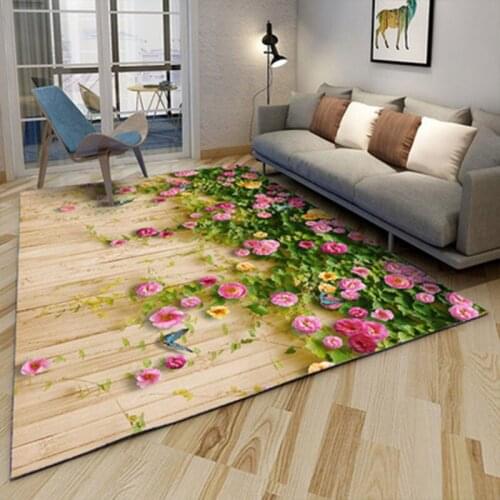 Modern Nordic Style Art Fresh Floor Mat Door Mat Anti-slip Mat Carpet Bedroom Living Room Childrens Room Home Decoration