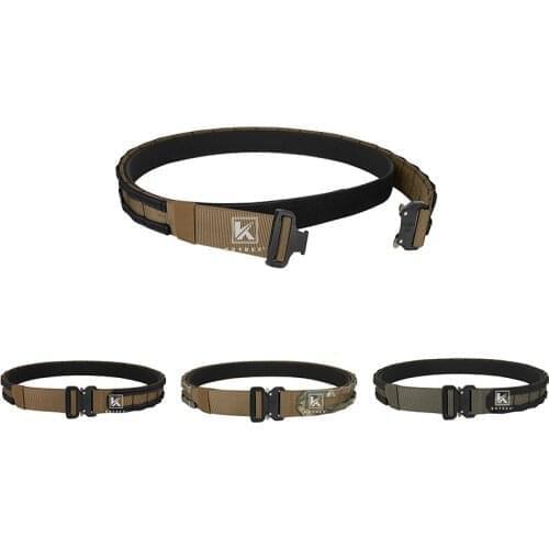 KRYDEX 2 IN 1 1.75” & 1.5” Tactical Belt Two-Color Quick Release Outer & Inner Rigger Duty MOLLE Belt For Hunting Shooting