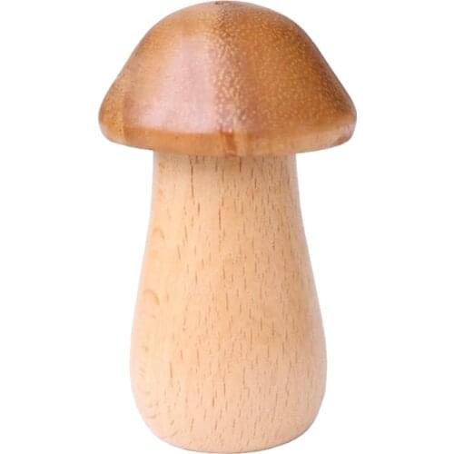 1 Pcs Wooden Toothpick Box,Mushroom Cute Shape Toothpick Holder Toothpick Holder Storage Box Kitchen Accessories Tools